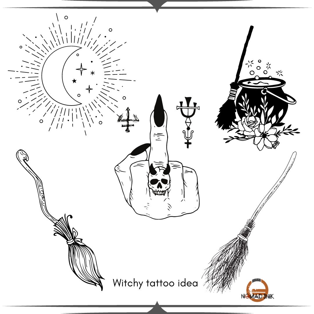 Witchy tattoo Ideas - small symbols